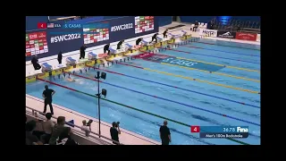 THOMAS CECCON World Cup 2022 Berlin  100 backstroke  final 49.62 REC ITA