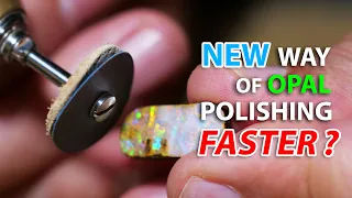 Can we polish opal a bit faster by using this method? The result is impressive.