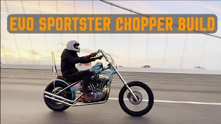 EVO SPORTSTER CHOPPER BUILD IS COMPLETE!! FLATHEAD GIVEAWAY!!