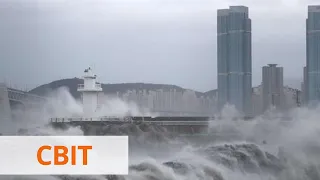 Удар Тайфуна Хайшен по Японии. 8 млн человек вынужденно покидают свои дома