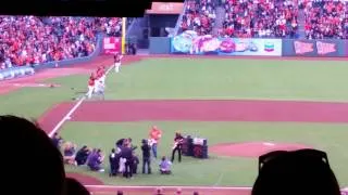 Metallica Plays National Anthem at SF Giants game