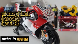 unboxing of ducati desmosedici motorcycle diecast 1:12 (new ray) #myCOLLECTION #motorcycleDiecast