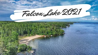 Scenic Falcon Lake Beaches and Shops