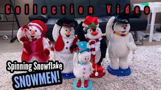 Spinning Snowflake Snowmen Collection