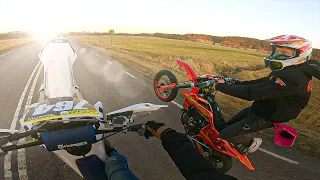 Sickest supermoto ride this year! (CRASH)