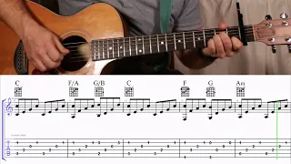 How to Play the Chords and Intro to I Swear by John Michael Montgomery on Guitar with TAB
