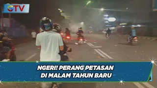Warga Ricuh dengan Rombongan Geng Motor Saling Serang Petasan di Makassar - BIS 01/01