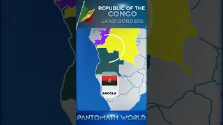 Which Countries are Land Border with Republic of the Congo?