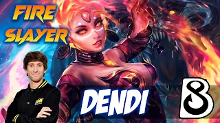 DENDI LINA - FIRE SLAYER - Dota 2 Pro Gameplay [Watch & Learn]