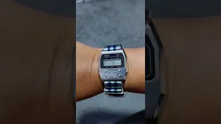 Vintage Retro Casio A1100D-1 on Nato strap