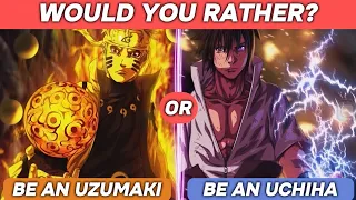 Tough Choices: Would You Rather Naruto Edition