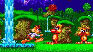 Bubsy in Close Encounters of the Furred Kind Longplay (SNES) [QHD]