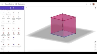 Creating a Cube in GeoGebra 3D: Method 3