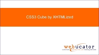 CSS3 Cube by XHTMLized