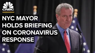 NYC Mayor Bill de Blasio holds news conference on coronavirus response - 3/17/2020