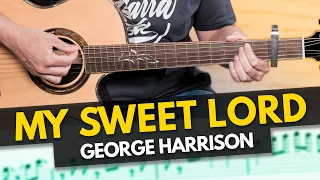 My Sweet Lord - George Harrison Beatles Guitar CHORS lesson