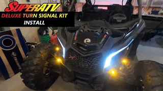 2022 Can Am Maverick X3-SuperATV Deluxe Turn Signal Kit Install-Street Legal Now
