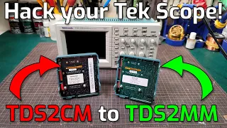 Tektronix TDS2CM to TDS2MM Hack