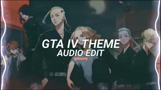 gta iv theme edit audio