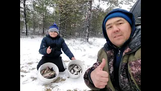 Сезон жидкой воды закрыли. Ловим на удочки на р.Ортьягун ХМАО