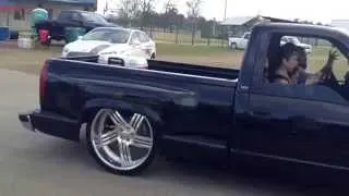 Sick Dropped OBS Silverado Step Side On Billets