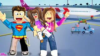 A PRIMEIRA VIAGEM DE AVIÃO DA SARINHA BEBÊ - Metro Life 🏙️ City RP - Roblox