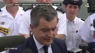 Darmanin à Mayotte : Annonce des mesures radicales en direct de l'aéroport Marcel Henry