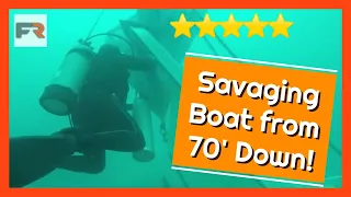 Salvaging Sunk Fishing Vessel at 70 feet underwater
