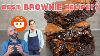 Rating the Most Popular BROWNIE Recipes | Does the viral Reddit Recipe win???????