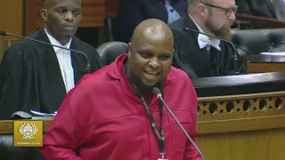 Floyd Shivambu lectures Ramaphosa  in parliament