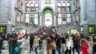 Flashmob Grease Antwerpen Centraal