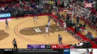 Kansas State at Texas Tech Men's Basketball Highlights