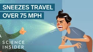 How Contagious Is A Single Sneeze?