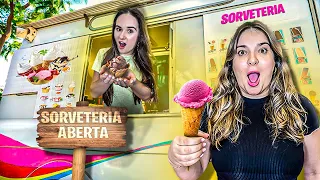 ABRIMOS UMA SORVETERIA EM CASA!