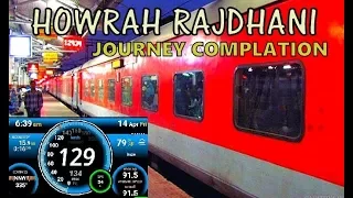 Onboard HOWRAH RAJDHANI : 130 kmph High Speed Journey Compilation KANPUR-NEW DELHI Part 2