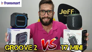 TRONSMART GROOVE 2 10W Vs TRONSMART T7 MINI 15W: Qual a melhor Caixa de som? (Comparativo)