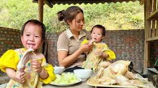 30 Days Baby Comes Back - Harvesting ginger to sell - Cooking with your baby, playing with your baby