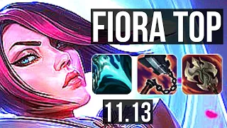 FIORA vs RIVEN (TOP) | 74% winrate, 8 solo kills, Legendary | BR Grandmaster | v11.13