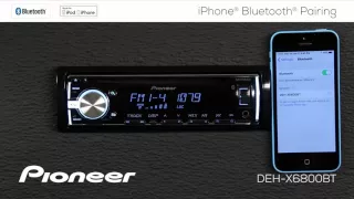 How To - DEH-X6800BT - iPhone Bluetooth Pairing