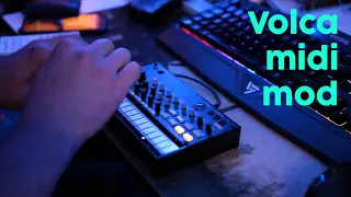 VOLCA BEATS MIDI OUT MOD tests and stuff