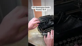 How to use all functions on a 1911 Smith Premier antique desktop typewriter