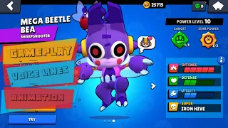 Mega Beetle Bea Review | Voice Lines | Animation | Gameplay