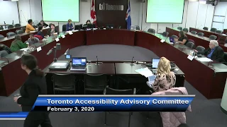 Toronto Accessibility Advisory Committee - February 3, 2020