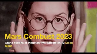 Mars Combust 2023, Graha Yuddha or Planetary War Impact on 12 Moon Signs in Vedic Astrology