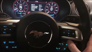 How to Turn on Trip and Fuel Economy Gauge in 2019 Ford Mustang GT