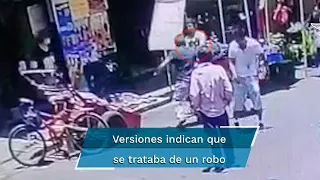 Captan el momento en que sujeto mata a un hombre con un cuchillo en Tlalpan