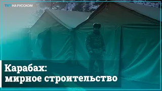 Азербайджанские военные в освобожденном Карабахе