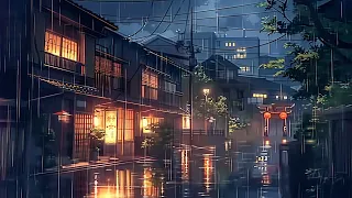 Chill Hop Lofi Hip Hop Mix To Study | Kyoto Nights ☂️ | No Copyright Lofi Beats 2024