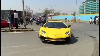 Parx Supercar Show Rally 2019 in Mumbai : Lamborghini + Ferrari + Audi + Ford Mustang GT + Many more