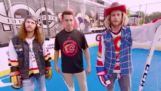 Johnny Gaudreau & the On the Bench guys take the C-bar Challenge